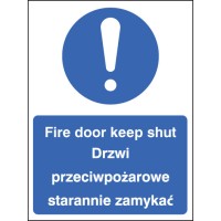 Fire Door Keep Shut (English / Polish)