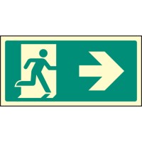 Intermediate Fire Exit Marker - Arrow Right