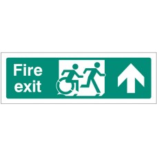 Inclusive Disabled Fire Exit Design - Arrow Up