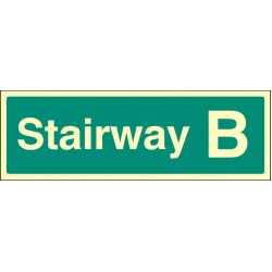 Stairway B - Stairway Dwelling ID Signs