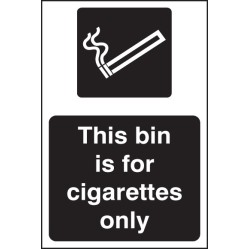 This Bin Is for Cigarettes Only