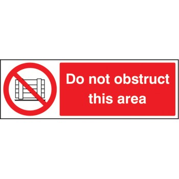 Do Not Obstruct this Area