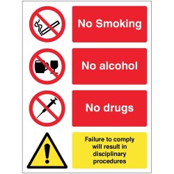 No Smoking - Alcohol - Drugs