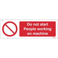 Do Not Start - People Working On Machine