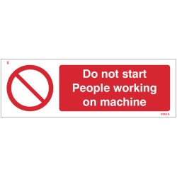 Do Not Start - People Working On Machine