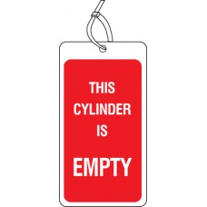 Safety Tag this Cylinder Is Empty (Pack of 10)