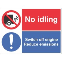 No idling - Switch off Engine Reduce Emissions