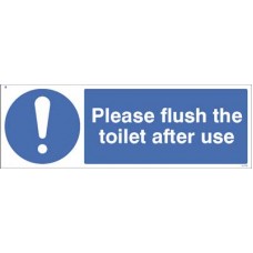 Please Flush the Toilet after Use
