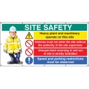 Site Safety - Heavy Plant - Vehicle Entry - No Unsupervised Reversing - Speed / Parking Restrictions