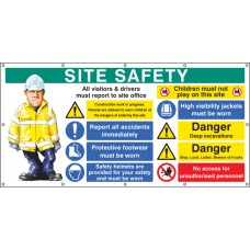 Site Safety - Banner with Eyelets (as 58038)