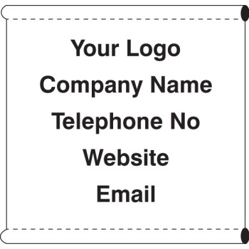 Your Message Here - Banner with Loops - 1270 x 1270mm