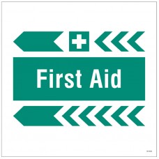 First Aid - Arrow Left - Site Saver Sign