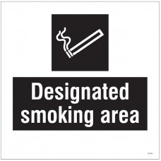 Designated Smoking Area - Site Saver Sign