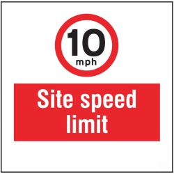 10mph - Site Speed Limit - Add a Logo - Site Saver