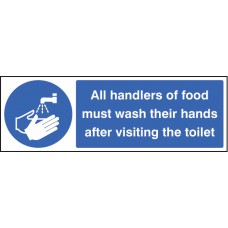 Handlers of Food Must Wash Hands After Toilet