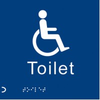 Braille - Disabled Toilet