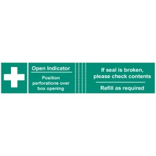 First Aid Box Tamper Labels (Pack of 50)