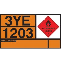 Petrol - Self Adhesive Vinyl Hazchem Placard