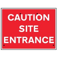 Re-Flex Sign - Caution - Site Entrance