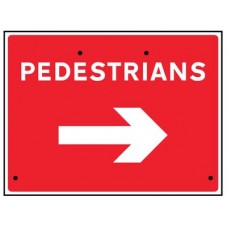 Re-Flex Sign - Pedestrians Arrow Right