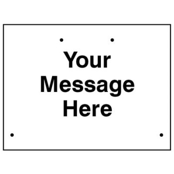 Your Message Here - Custom Re-Flex Sign