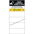 Custom Site Safety Board - Select 4 Safety Messages