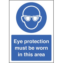 A4 - Eye Protection Must be Worn