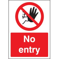 A4 No Entry