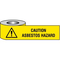 Caution - Asbestos Hazard - Barrier Tape