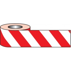 Self Adhesive Hazard Tape - 33m x 50mm - Red / White
