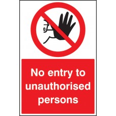 No Entry to Unauthorised Persons - Floor Graphic