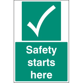 Safety Starts Here - Floor Graphic