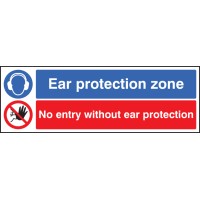 Ear Protection Zone - No Entry without Ear Protection