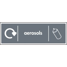 WRAP Recycling Sign - Aerosols
