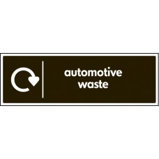 WRAP Recycling Sign - Automotive Waste