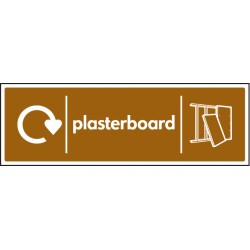 Plasterboard - WRAP Recycling Sign