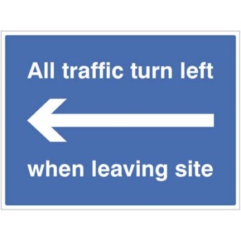 All Traffic Turn Left when Leaving Site