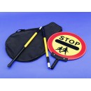 Stop Works Lollipop Sign