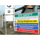 Site Safety - H&S Act - Dangerous Site - Report to Office - PPE - No Unauthorised Access